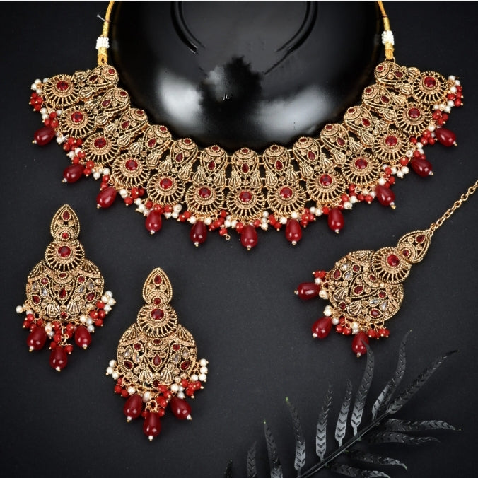 Royal Bridal Set High Gold Polish | Premium Finish | Bridal Luxury